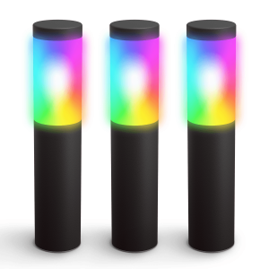 Innr slimme verlichting Outdoor Smart Pedestal Light Colour set van 3 paaltjes