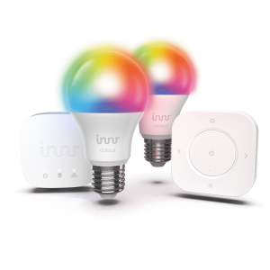 Innr smart lighting Starter kit with Bridge + 2x Bulb Colour + Remote Control
